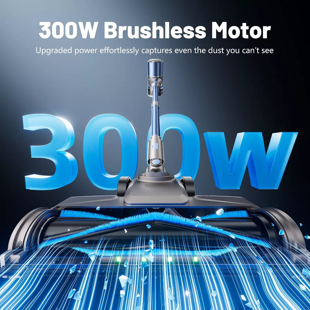Teendow V10 PRO 300W Cordless Stick Vacuum Cleaner, 50KPa Lightweight Stick Vacuum for Home