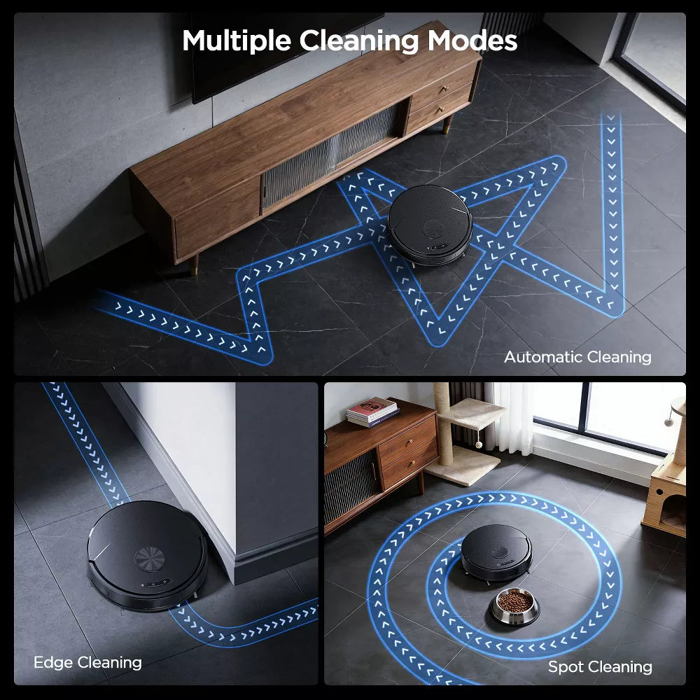 Teendow T13S 8000Pa Robot Vacuum and Mop Combo, 2-in-1 Robot Vacuum Cleaner with App & Wi-Fi