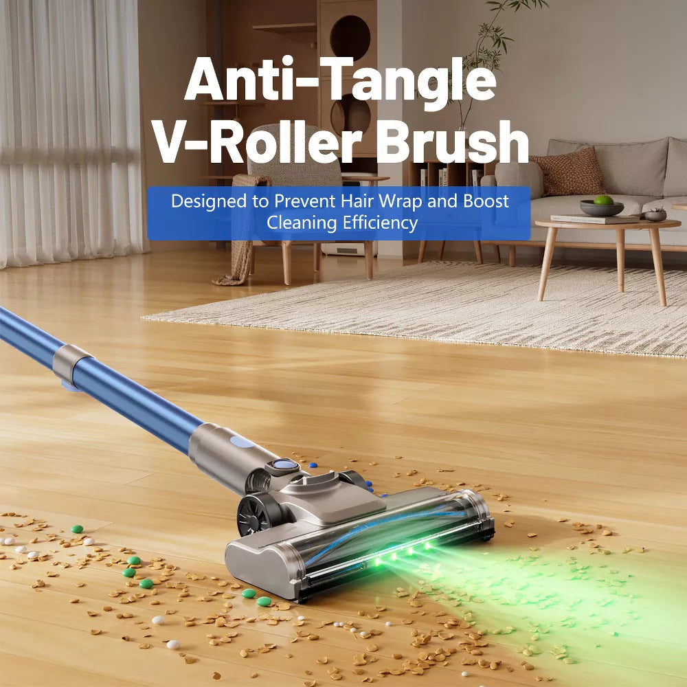 Teendow V10 PRO 300W Cordless Stick Vacuum Cleaner, 50KPa Lightweight Stick Vacuum for Home