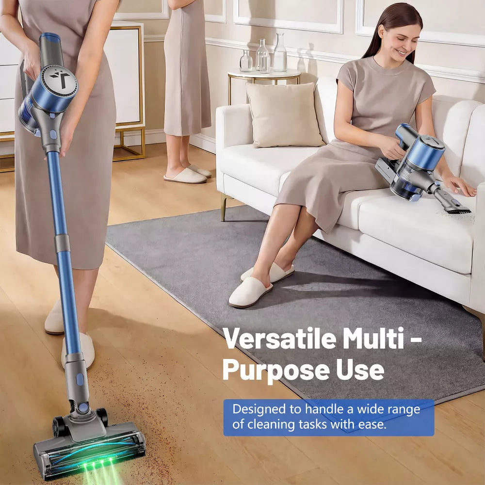 Teendow V10 PRO 300W Cordless Stick Vacuum Cleaner, 50KPa Lightweight Stick Vacuum for Home