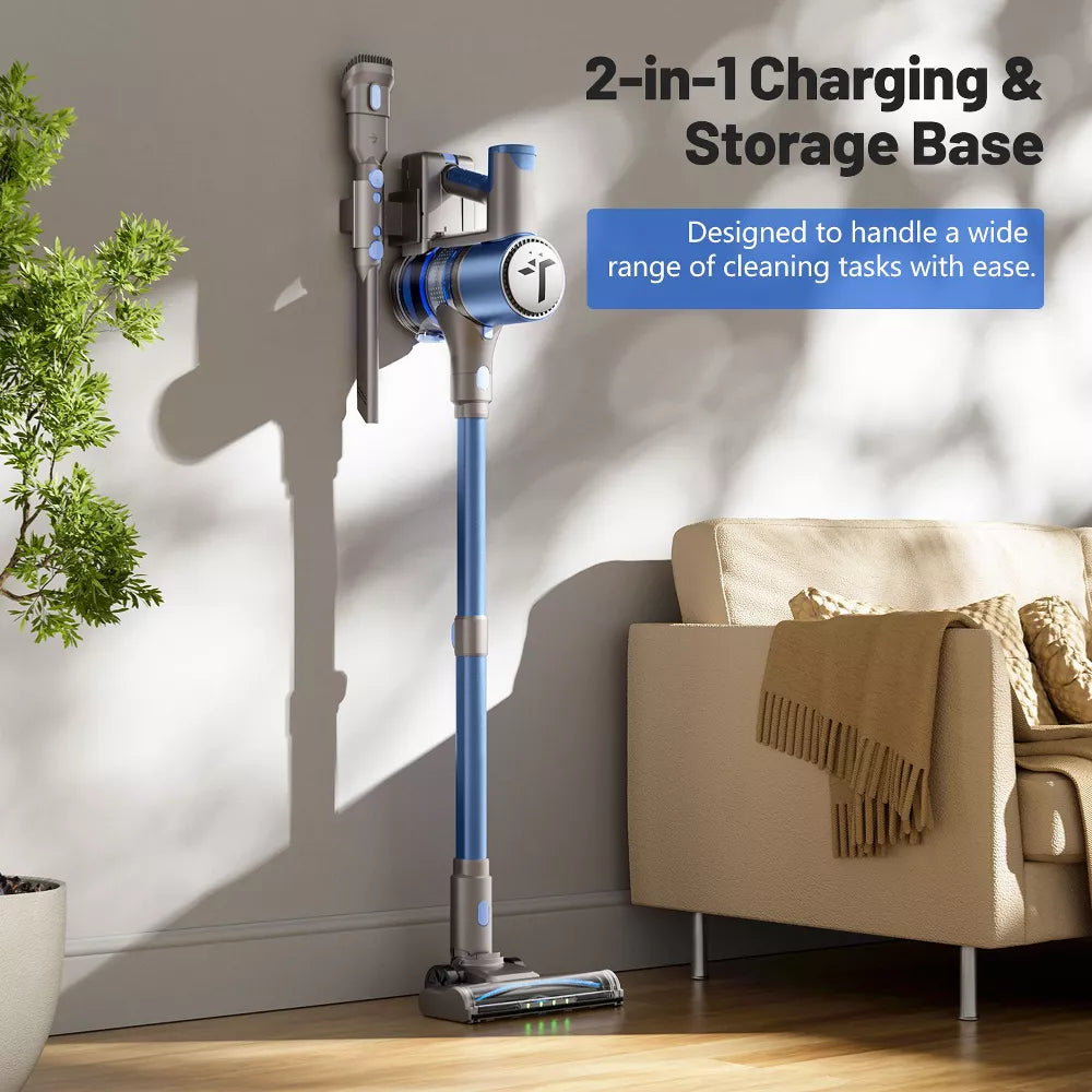 Teendow V10 PRO 300W Cordless Stick Vacuum Cleaner, 50KPa Lightweight Stick Vacuum for Home
