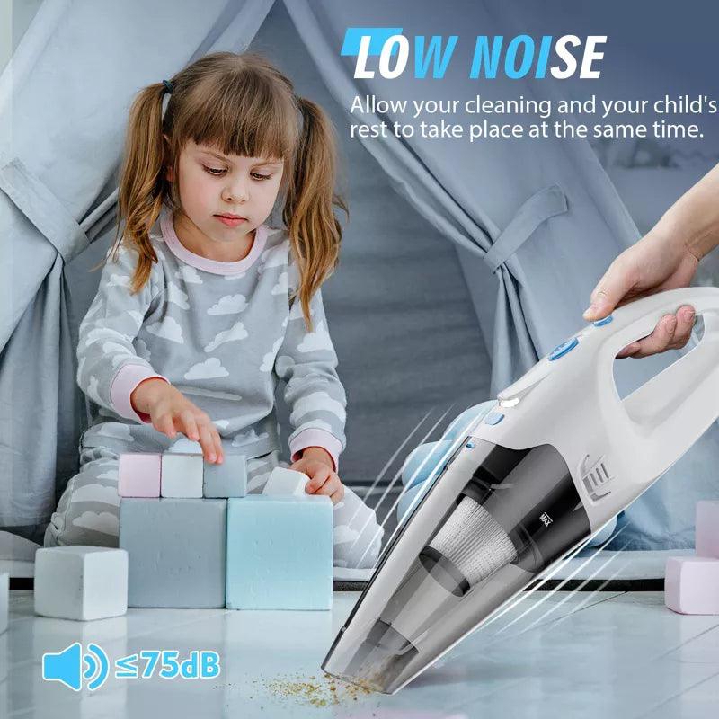Teendow 6000Pa Handheld Cordless Car Vacuum Cleaner