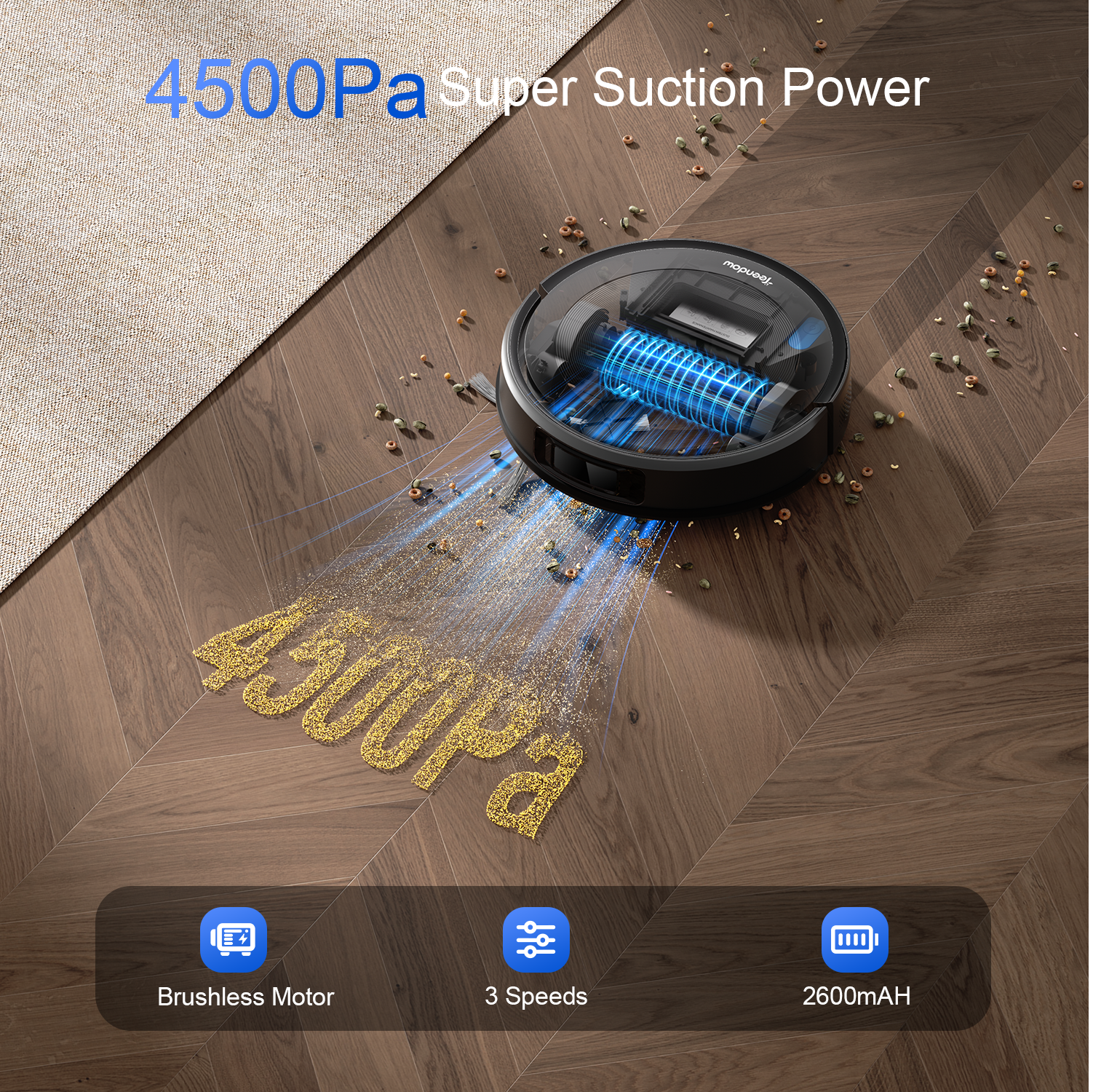 Teendow D10S 2-in-1 Robot Vacuum Cleaner - Teendow