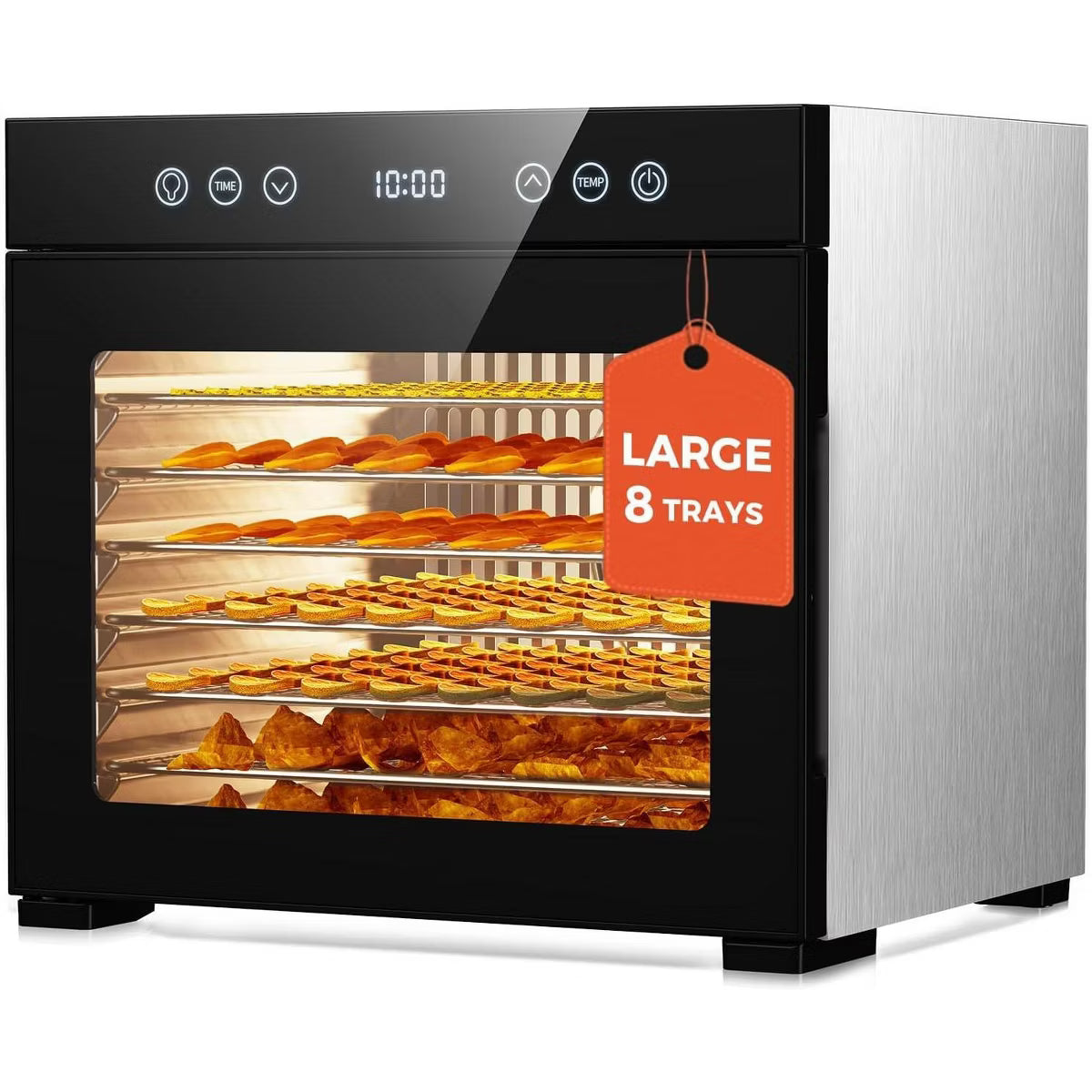Teendow FD-1008A 8-Trays Food Dehydrator, Stainless Steel Food Dryer for Kitchen