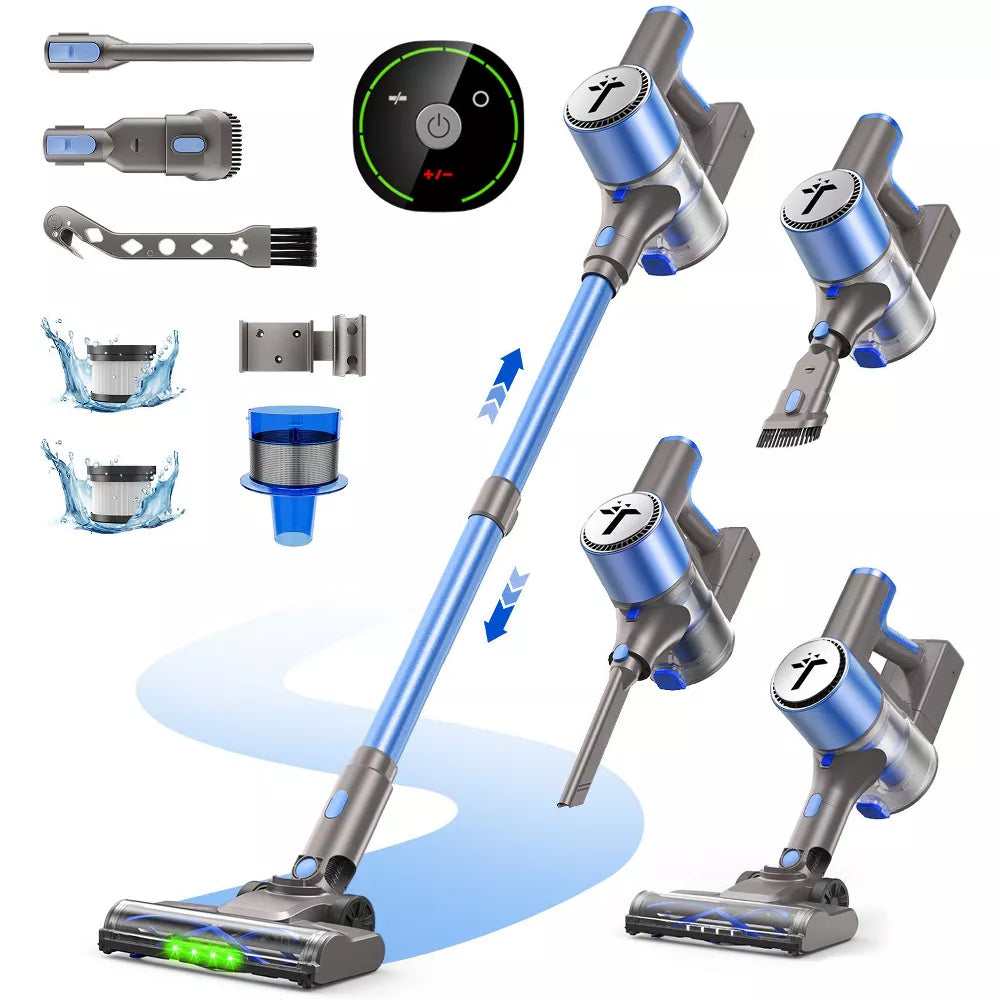 Teendow V10 PRO 300W Cordless Stick Vacuum Cleaner, 50KPa Lightweight Stick Vacuum for Home