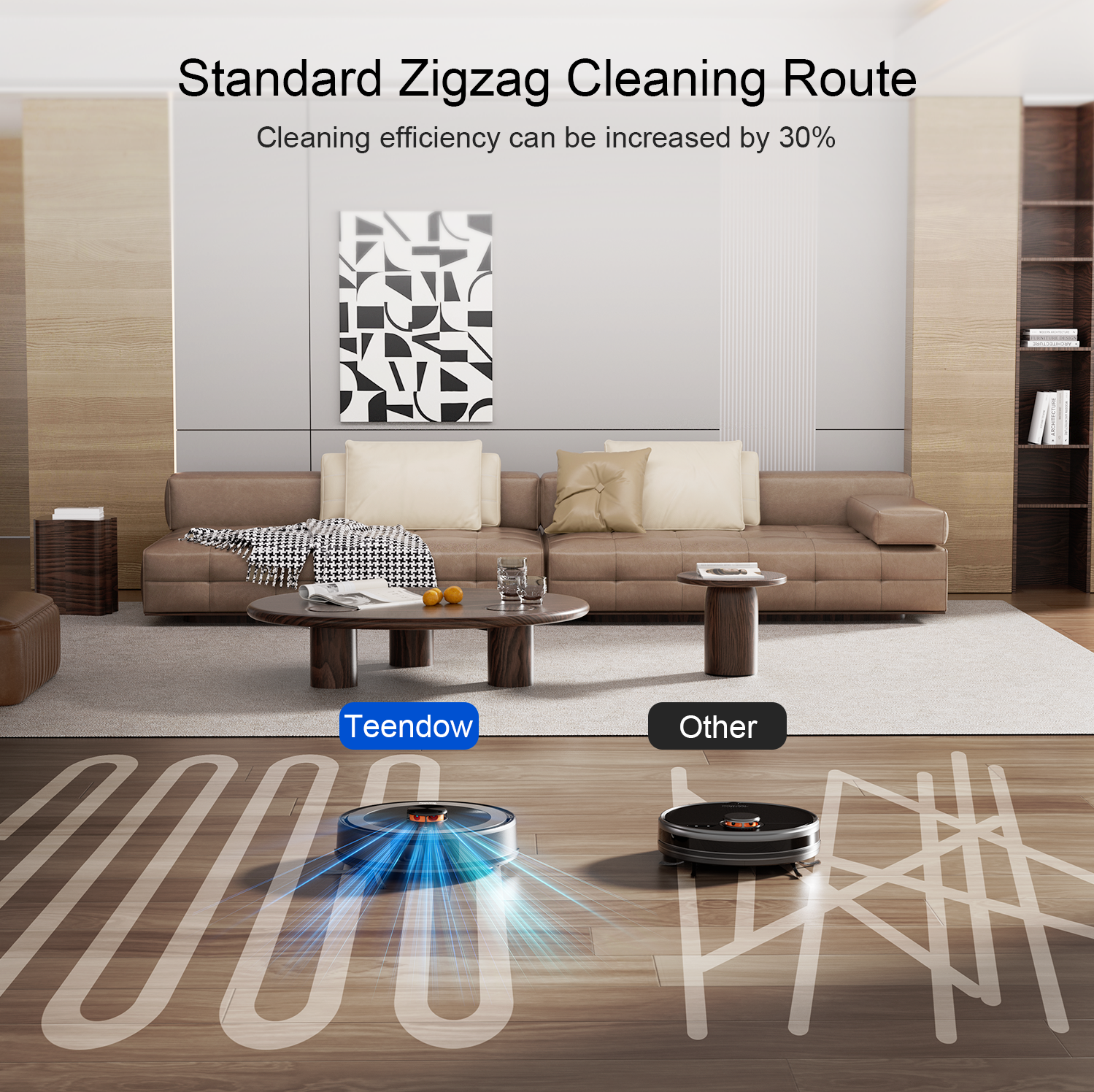 Teendow D10S 2-in-1 Robot Vacuum Cleaner - Teendow