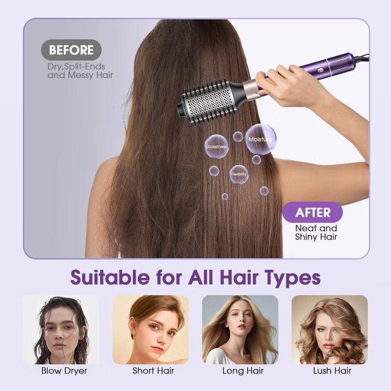 HB-801i  Hair Dryer Brush for Fast Drying/Straightening/Curling