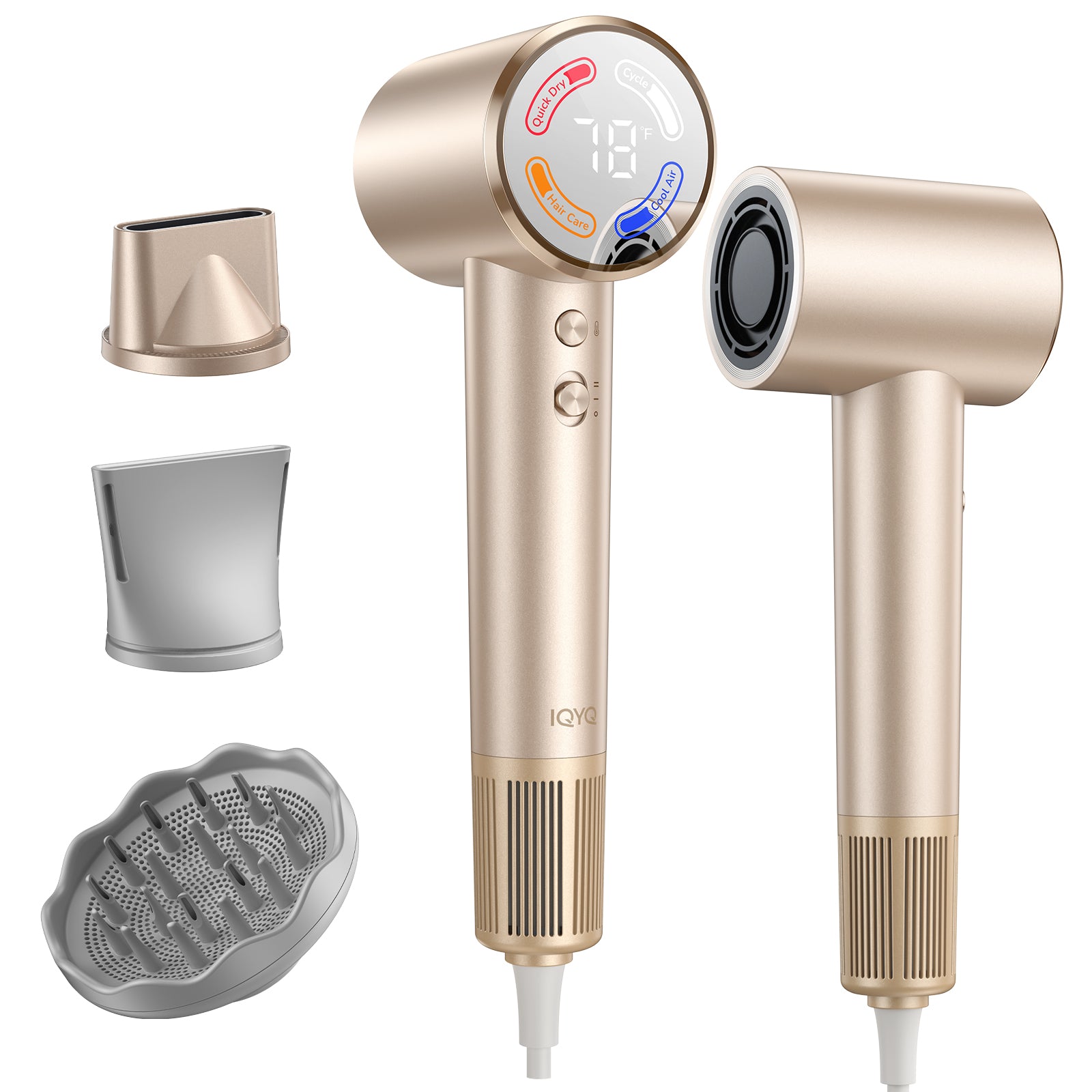Teendow-1450W High-Speed Ionic Hair Dryer with 110,000 RPM Brushless Motor, 4 Modes & Smart Sensor, Lightweight