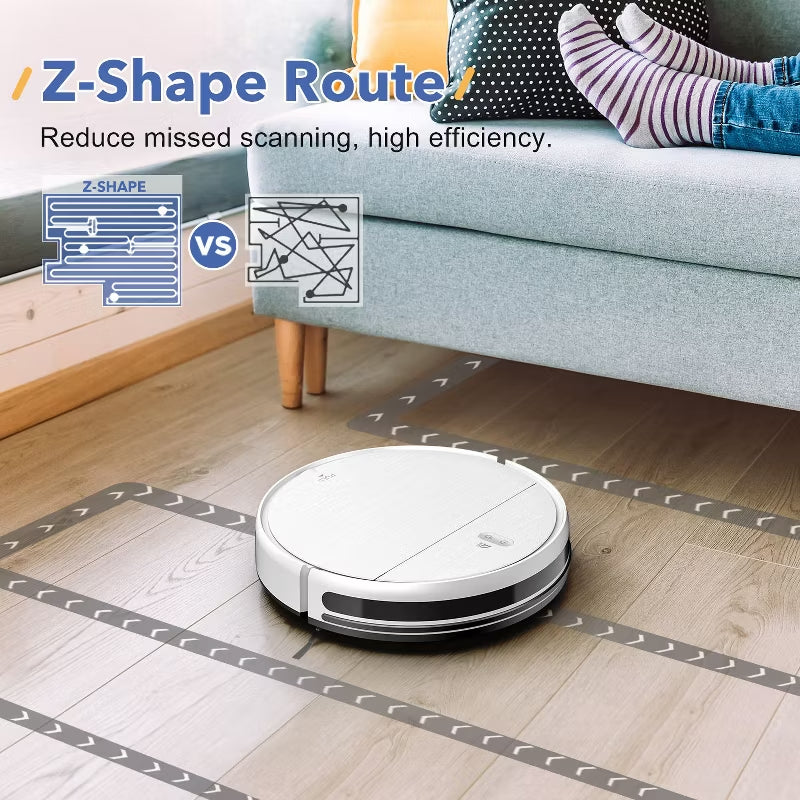 Overstock Deal Br151 Robot Vacuum And Mop Combo, Robotic Vacuum With App/remote, Self-charging Ideal For Pet Hair, White Tool [R9rwXvdJ]